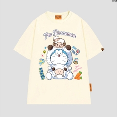 Áo thun tay lỡ HY KOREA Dora Cừu xanh 1613 form rộng unisex couple