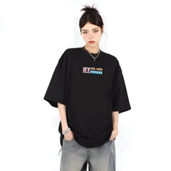 Áo thun tay lỡ HY KOREA Hà Nội Việt Nam 1611 form rộng unisex