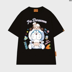 Áo thun tay lỡ HY KOREA Dora Cừu xanh 1613 form rộng unisex couple