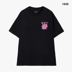 Áo Thun Hevents Hoa My Limit 1549 Vải Cotton 100% Co giãn 2 chiều thấm hút mồ hôi phom rộng tay lỡ unisex