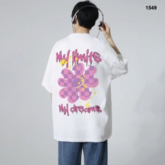 Áo Thun Hevents Hoa My Limit 1549 Vải Cotton 100% Co giãn 2 chiều thấm hút mồ hôi phom rộng tay lỡ unisex