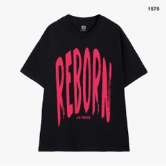 Áo Thun HY KOREA Cotton 100 REBORN 1575 Tay Lỡ Unisex Form Rộng