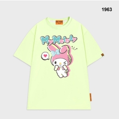 Áo thun HY KOREA My Melody 1963 tay lỡ cotton 75 form rộng unisex dễ thương