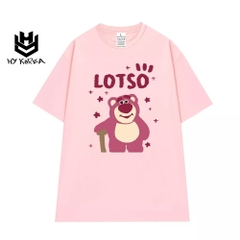 Áo Thun Nam Nữ Lotso chống gậy 984 HY KOREA Tay Lỡ Cotton 100 Unisex