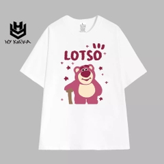 Áo Thun Nam Nữ Lotso chống gậy 984 HY KOREA Tay Lỡ Cotton 100 Unisex