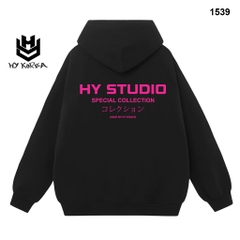 Áo hoodie HY KOREA nam nữ HY STUDIO Special 1539 Vải Nỉ Bông