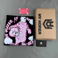Áo Thun Tay Lỡ HY KOREA Cotton 100 Polar Bear chill 1243 Form Rộng Unisex