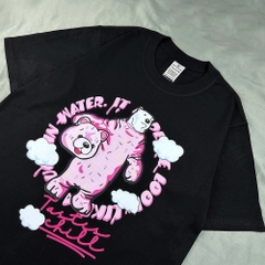 Áo Thun Tay Lỡ HY KOREA Cotton 100 Polar Bear chill 1243 Form Rộng Unisex