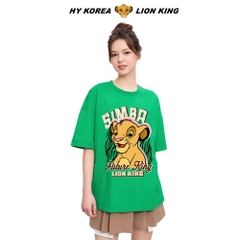Áo thun tay lỡ HY KOREA Lion King 1444 form rộng tay lỡ nam nữ