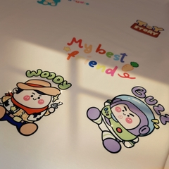 Áo phông nam nữ HY KOREA icon Woody & Buzz 1457 form rộng tay lỡ