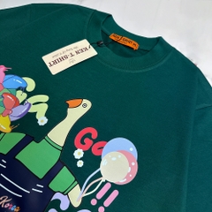 Áo phông unisex HY KOREA Gà gà CUTE 1461 tay lỡ form rộng unisex