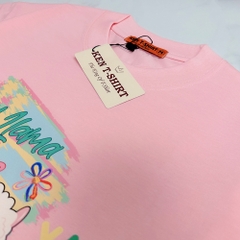 Áo thun tay lỡ HY KOREA Cừu Baby Lama 1447 form rộng cotton 75 unisex