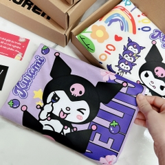 Áo thun tay lỡ HY KOREA Thỏ Kuromi dọc 1467 form rộng unisex