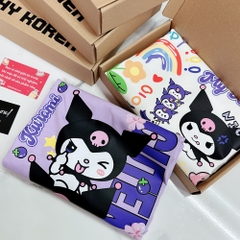 Áo thun tay lỡ HY KOREA Thỏ Kuromi dọc 1467 form rộng unisex