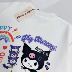 Áo thun tay lỡ HY KOREA Thỏ Kuromi Nice 1466 form rộng unisex