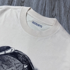 Áo Thun Hevents Cotton 100% Co giãn 2 chiều thấm hút mồ hôi phom rộng tay lỡ unisex 1348