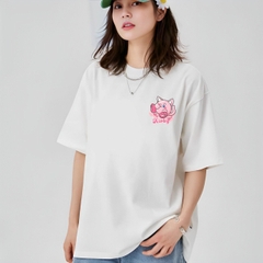 Áo thun form rộng HY KOREA KIRBY Caro 1478 tay lỡ cho nam nữ