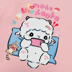Áo phông tay lỡ HY KOREA Cừu Kaoka 1471 form rộng unisex