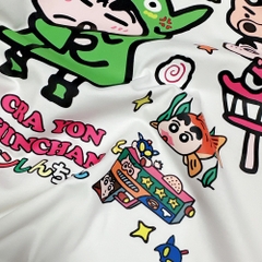 Áo thun tay lỡ HY KOREA Shinchan Áo xanh 1490 form rộng unisex nam nữ