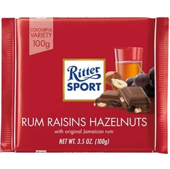 독일 리터스포트 럼 건포도 헤이즐넛 100g RITTER Socola rum nho kho hat de