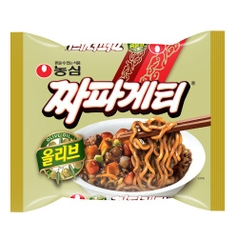 농심 올리브 짜파게티 140g NONGSHIM My tron tuong den olive goi