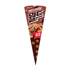 롯데 월드콘 초코 160ml LOTTE Kem Oc que world vi choco