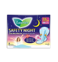 일본 로리에 세이프티 나이트 날개형 생리대 35cm 8매 (인도네시아산) LAURIER Bang ve sinh ban dem Safety Night 8ps