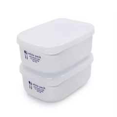 일본 밀폐용기 2개입 280ML Set 2 hop nhua dung thuc pham White pack