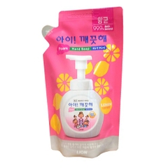 라이온 아이 깨끗해 향균 폼 핸드솝 레몬향 리필 200ML LION Nuoc rua tay khang khuan danh long huong chanh