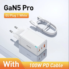 베이스어스  GaN2 라이트 C타입+USB포트 65W 고속 충전기 멀티포트 PD충전 한국형플러그 BASEUS Cu sac nhanh 65W  GaN2 Lite Quick Charger