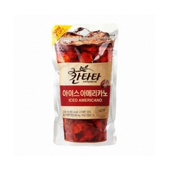 롯데칠성 칸타타 아이스 아메리카노 230ML LOTTE Ca phe da hoa tan Cantata Americano tui