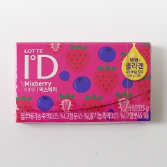 롯데 아이디 믹스베리 25G LOTTE Keo cao su ID Mix berry