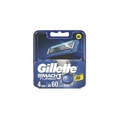 질레트 마하3 터보 면도날 4개입 GILLETTE Vi 4 luoi thay the Mach3 Turbo