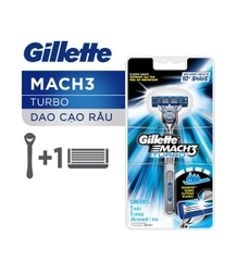 질레트 마하3 터보 + 면도날 1UP P&G GILLETTE Dao cao mach3 turbo 1up