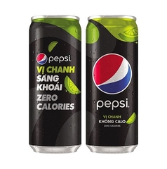 펩시 제로 라임맛 캔 320ml PEPSI vi chanh khong calo