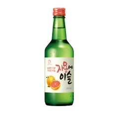 하이트진로 자몽에 이슬 360ml HITEJINRO Ruou Chamisul buoi hong