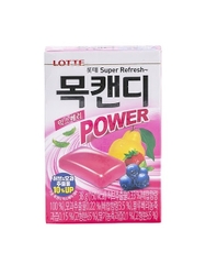 롯데 목캔디 파워 믹스베리 38G LOTTE Keo ngam vi dau viet quat