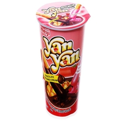 태국 메이지 얀얀 디핑 스틱 더블크림 과자 44g MEIJI Banh Yan Yan Double Cream