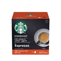 돌체 구스토 스타벅스 콜롬비아 5.5G*12개입 NESCAFE Dolce Gusto Ca phe may Starbucks colombia