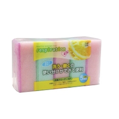 일본 스폰지 수세미 5개입 Set mieng xop rua bat 1 mat rap (made in Japan)