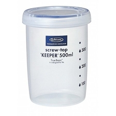 일본 플라스틱 원통 용기 (500ML) Hop nhua thuc pham tron, cao, nap van