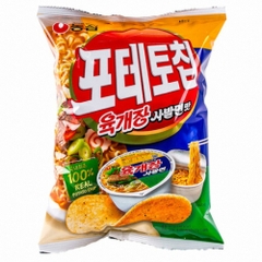 농심 포테토칩 육개장 사발면맛 60G NONGSHIM Snack my duoi bo