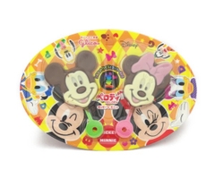 일본 글리콘 미키 & 미니 초코릿 롤리팝 9G Keo mut SCL Glico mickey and Minnie