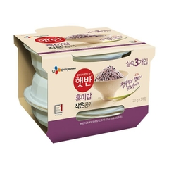 CJ 흑미밥 작은공기 130G*3 CJ Com den 3 hop