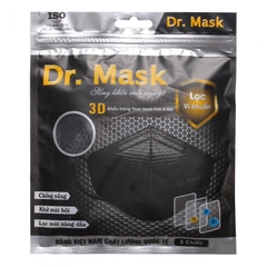 닥터 마스크 4단보호 활성탄필터 3D마스크 (3개입) DR.MASK Tui 3 khau trang hoat tinh 3D