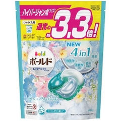 일본 P&G 볼드 젤 볼 4in1 세제 프레쉬 플라워향 39개입  Vien giat Nhat mau xanh