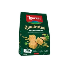 이탈리아 로아커 콰드라티니 녹차 110g Loacker Quadratini Matcha