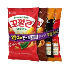 롯데 스낵 4번들 꼬깔콘  치토스 LOTTE Set 4 snack