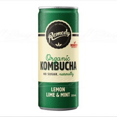 호주 레미디 오가닉 콤부차 라임 & 민트 무가당 250ml Kombucha chanh bac ha