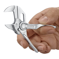 Bộ kìm kẹp 8604100 và kìm mỏ quạ 8700100 mini kèm túi đeo hông Knipex 002072V04XS